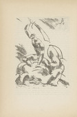 Edwin Scharff. Untitled (Swordsman) (plate, [p. 262]) from the periodical  Zeit-Echo. Ein Kriegs-Tagebuch der Künstler, vol. 1, no. 17 (June 1915). 1915