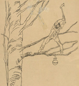 Alice Trübner. Ferdinand Hodler, the Woodcutter (Der Holzfäller Ferdinand Hodler) (in-text plate, p. 32) from the periodical Kriegszeit. Künstlerflugblätter, vol. 1, no. 9 (21 Oct 1914). 1914