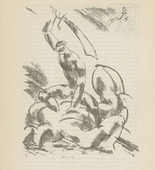 Edwin Scharff. Untitled (Swordsman) (plate, [p. 262]) from the periodical  Zeit-Echo. Ein Kriegs-Tagebuch der Künstler, vol. 1, no. 17 (June 1915). 1915