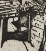 Georg Ehrlich. Railroad Crossing (Eisenbahnüberführung). 1921