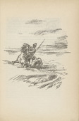 Werner Paul Schmidt. Untitled (Cavalryman Near the River) (plate, [p. 265]) from the periodical  Zeit-Echo. Ein Kriegs-Tagebuch der Künstler, vol. 1, no. 18 (July 1915). 1915