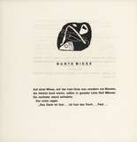 Vasily Kandinsky. Vignette next to "Colorful Field" (Vignette bei "Bunte Wiese") (headpiece, folio 56 verso) from Klänge (Sounds). (1913)