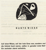 Vasily Kandinsky. Vignette next to "Colorful Field" (Vignette bei "Bunte Wiese") (headpiece, folio 56 verso) from Klänge (Sounds). (1913)