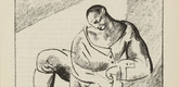 Edwin Scharff. Untitled (Warrior Resting) (plate, [p. 13]) from the periodical  Zeit-Echo. Ein Kriegs-Tagebuch der Künstler, vol. 1, no. 2 (Sept 1914). 1914