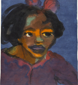Emil Nolde. Gypsy Girl (Zigeunermädchen). (1920-21)