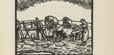 Max Bucherer. Untitled (Field Kitchen) (plate, [p. 275]) from the periodical  Zeit-Echo. Ein Kriegs-Tagebuch der Künstler, vol. 1, no. 18 (July 1915). 1915