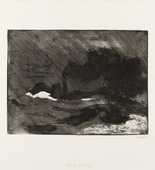 Emil Nolde. Steamer (large, dark) (Dampfer [gr. dkl.]). 1910