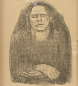 Käthe Kollwitz. Fear (Das Bangen) (in-text plate, p. 40) from the periodical Kriegszeit. Künstlerflugblätter, vol. 1, no. 10 (28 Oct 1914). 1914