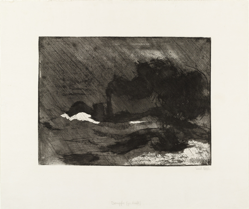Emil Nolde. Steamer (large, dark) (Dampfer [gr. dkl.]). 1910