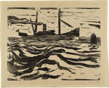 Emil Nolde. Fishing Steamer (Fischdampfer). 1910
