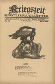 August Gaul. Animal Fable (Tierfabel) (in-text plate, p. 41) from the periodical Kriegszeit. Künstlerflugblätter, vol. 1, no. 11 (4 Nov 1914). 1914
