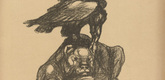 August Gaul. Animal Fable (Tierfabel) (in-text plate, p. 41) from the periodical Kriegszeit. Künstlerflugblätter, vol. 1, no. 11 (4 Nov 1914). 1914