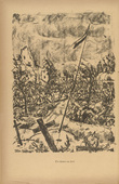 Erich Büttner. The Flag in the Field (Die Fahne im Feld) (plate, p. 42) from the periodical Kriegszeit. Künstlerflugblätter, vol. 1, no. 11 (4 Nov 1914). 1914