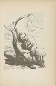 Walther Teutsch. Untitled (The Sick Soldier) (plate, [p. 289]) from the periodical  Zeit-Echo. Ein Kriegs-Tagebuch der Künstler, vol. 1, no. 19 (July 1915). 1915
