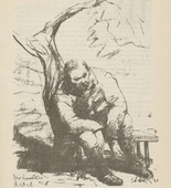 Walther Teutsch. Untitled (The Sick Soldier) (plate, [p. 289]) from the periodical  Zeit-Echo. Ein Kriegs-Tagebuch der Künstler, vol. 1, no. 19 (July 1915). 1915