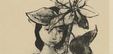 Karl Hofer. Girl with Flower (Mädchen mit Christblume). 1946/1947