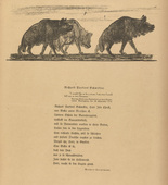 August Gaul. Headpiece (p. 43) from the periodical Kriegszeit. Künstlerflugblätter, vol. 1, no. 11 (4 Nov 1914). 1914