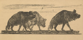 August Gaul. Headpiece (p. 43) from the periodical Kriegszeit. Künstlerflugblätter, vol. 1, no. 11 (4 Nov 1914). 1914
