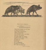 August Gaul. Tailpiece (p. 43) from the periodical Kriegszeit. Künstlerflugblätter, vol. 1, no. 11 (4 Nov 1914). 1914