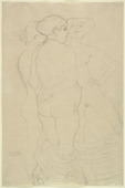 Gustav Klimt. Three Courtesans (Drei stehende Frauenakte). (c. 1907-1910)