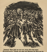 Ernst Barlach. The Child in Glory (Das Kind in der Glorie) (in-text plate, page 73) from Der Findling (The Foundling). 1922 (executed 1921)