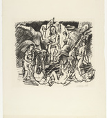 Oskar Kokoschka. The Resurrection (Auferstehung) from the series The Passion (Die Passion). (1916)