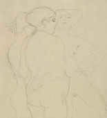 Gustav Klimt. Three Courtesans (Drei stehende Frauenakte). (c. 1907-1910)