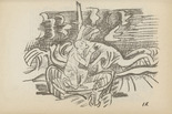 Oskar Kokoschka. Untitled (Man in Boat) (plate, [p. 303]) from the periodical  Zeit-Echo. Ein Kriegs-Tagebuch der Künstler, vol. 1, no. 20 (Aug 1915). 1915
