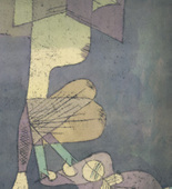 Paul Klee. Girl with Doll Carriage (Mädchen mit Puppenwagen). 1923