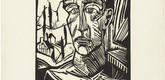 Erich Heckel. Young Man (Jüngling) from the portfolio Eleven Woodcuts, 1912-1919 (Elf Holzschnitte, 1912-1919). 1917 (published 1921)
