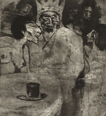 Emil Nolde. Solomon and His Wives (Salomo und seine Frauen). (1911)