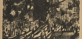 Max Oppenheimer (MOPP). Victory News (Siegesnachrichten) (headpiece, p. 4) from the periodical Kriegszeit. Künstlerflugblätter, vol. 1, no. 1 (31 Aug 1914). 1914