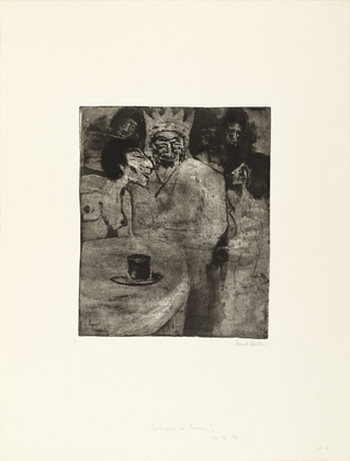Emil Nolde. Solomon and His Wives (Salomo und seine Frauen). (1911)