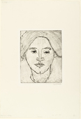 Emil Nolde. Mrs. N. (Mrs. Ada Nolde) [Frau N. (Frau Ada Nolde)]. (1911)