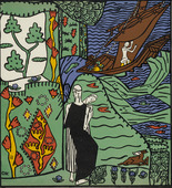 Oskar Kokoschka. The Sailboat (Das Segelschiff) (in-text plate, folio 4) from Die träumenden Knaben (The Dreaming Boys). 1917 (executed 1907-08)