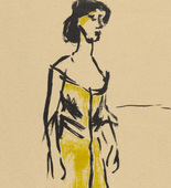 Emil Nolde. Tingel-Tangel Singer (Tingel-Tangel-Sängerin). (1907, printed in 1915)