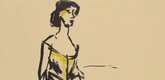 Emil Nolde. Tingel-Tangel Singer (Tingel-Tangel-Sängerin). (1907, printed in 1915)