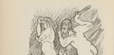 Oskar Kokoschka. Untitled (Man and Woman with Snake) (plate, [p. 308]) from the periodical  Zeit-Echo. Ein Kriegs-Tagebuch der Künstler, vol. 1, no. 20 (Aug 1915). 1915