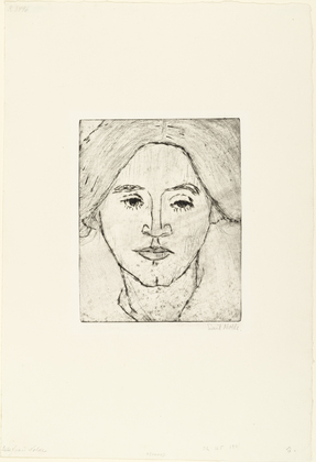 Emil Nolde. Mrs. N. (Mrs. Ada Nolde) [Frau N. (Frau Ada Nolde)]. (1911)