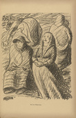 Ernst Barlach. On the Eastern Frontier (An der Ostgrenze) (plate, p. 47) from the periodical Kriegszeit. Künstlerflugblätter, vol. 1, no. 12 (11 Nov 1914). 1914