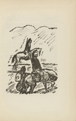 René Beeh. Untitled (French Cavalrymen) (plate, [p. 19]) from the periodical  Zeit-Echo. Ein Kriegs-Tagebuch der Künstler, vol. 1, no. 2 (Sept 1914). 1914