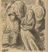 Ernst Barlach. On the Eastern Frontier (An der Ostgrenze) (plate, p. 47) from the periodical Kriegszeit. Künstlerflugblätter, vol. 1, no. 12 (11 Nov 1914). 1914