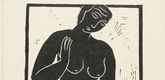 Moissey Kogan. Cross-Legged Female Nude (Weiblicher Akt im Schneidersitz). (c. 1927-28)