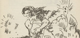 Franz Reinhardt. Untitled (Woman Fleeing with Child) (plate, [p. 319]) from the periodical  Zeit-Echo. Ein Kriegs-Tagebuch der Künstler, vol. 1, no. 21 (Aug 1915). 1915