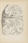Willi Geiger. Untitled (Women Seeking Shelter) (plate, [p. 325]) from the periodical  Zeit-Echo. Ein Kriegs-Tagebuch der Künstler, vol. 1, no. 21 (Aug 1915). 1915