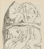 Willi Geiger. Untitled (Women Seeking Shelter) (plate, [p. 325]) from the periodical  Zeit-Echo. Ein Kriegs-Tagebuch der Künstler, vol. 1, no. 21 (Aug 1915). 1915