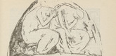 Willi Geiger. Untitled (Women Seeking Shelter) (plate, [p. 325]) from the periodical  Zeit-Echo. Ein Kriegs-Tagebuch der Künstler, vol. 1, no. 21 (Aug 1915). 1915