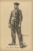 Max Liebermann. Our Blue Boys (Unsere blauen Jungen) (plate, p. 51) from the periodical Kriegszeit. Künstlerflugblätter, vol. 1, no. 13 (18 Nov 1914). 1914