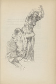 Adolf Ferdinand Schinnerer. Untitled (Wailing Couple) (plate, [p. 329]) from the periodical  Zeit-Echo. Ein Kriegs-Tagebuch der Künstler, vol. 1, no. 22 (Sept 1915). 1915
