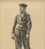 Max Liebermann. Our Blue Boys (Unsere blauen Jungen) (plate, p. 51) from the periodical Kriegszeit. Künstlerflugblätter, vol. 1, no. 13 (18 Nov 1914). 1914